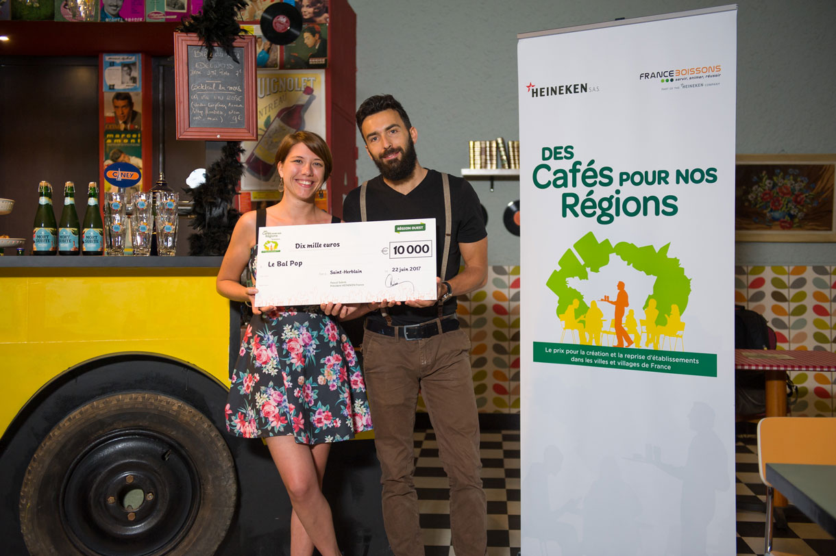 Creation reprise etablissements villes villages Des Cafés pour nos régions, prix du Bal Pop
